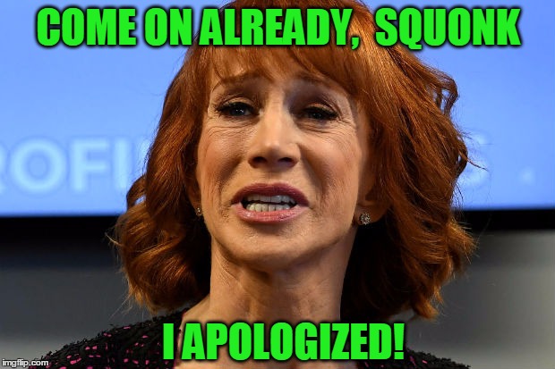 COME ON ALREADY,  SQUONK I APOLOGIZED! | made w/ Imgflip meme maker