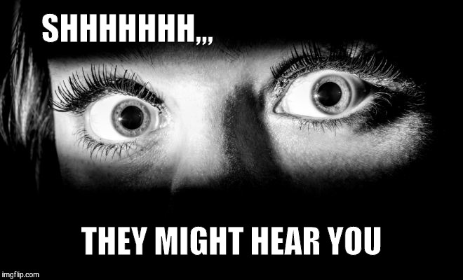 eyes | SHHHHHHH,,, THEY MIGHT HEAR YOU | made w/ Imgflip meme maker