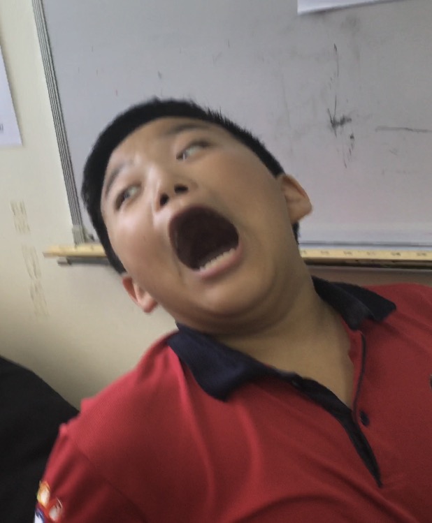 The weird Chinese boy Blank Meme Template