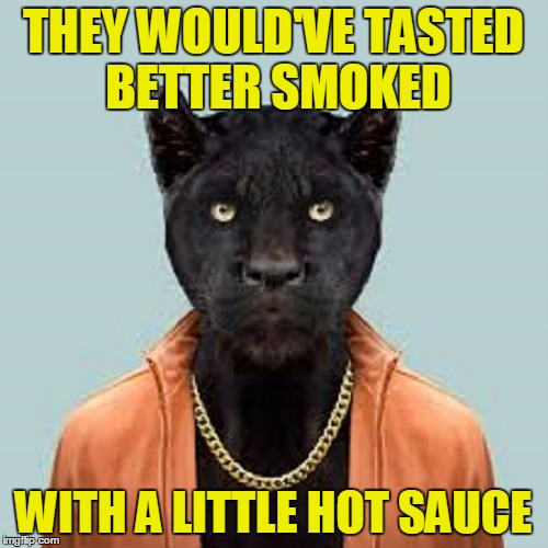 THEY WOULD'VE TASTED BETTER SMOKED WITH A LITTLE HOT SAUCE | made w/ Imgflip meme maker