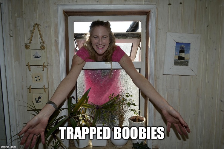 TRAPPED BOOBIES | made w/ Imgflip meme maker