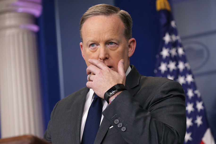 High Quality Sean Spicer with Mouth Covered Blank Meme Template