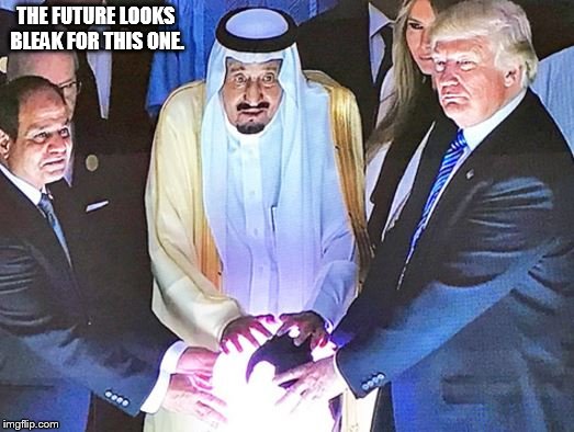 THE FUTURE LOOKS BLEAK FOR THIS ONE. | image tagged in trump orb | made w/ Imgflip meme maker