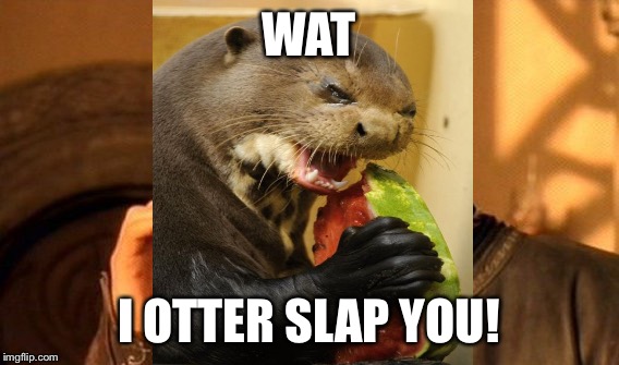 WAT I OTTER SLAP YOU! | made w/ Imgflip meme maker