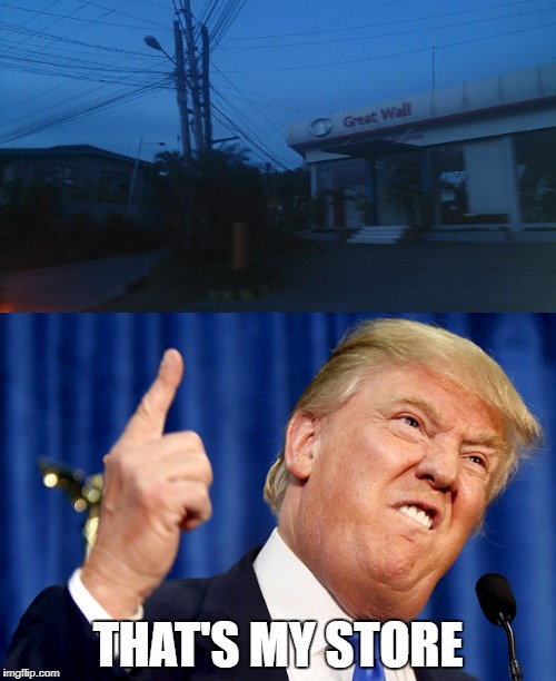 Saw this in Bohol, had to take a picture | THAT'S MY STORE | image tagged in donald trump | made w/ Imgflip meme maker