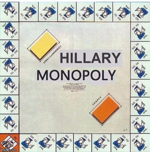 Hillary Monopoly | image tagged in hillary monopoly | made w/ Imgflip meme maker