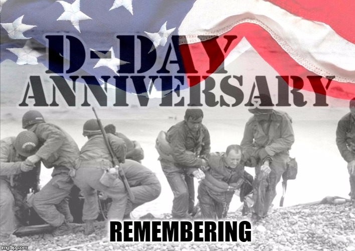 REMEMBERING | image tagged in d-day,remember,war | made w/ Imgflip meme maker