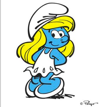 Smurfette Birthday Blank Meme Template