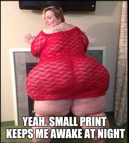 Memes | YEAH. SMALL PRINT KEEPS ME AWAKE AT NIGHT | image tagged in memes | made w/ Imgflip meme maker