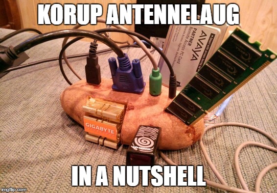 KORUP ANTENNELAUG; IN A NUTSHELL | made w/ Imgflip meme maker