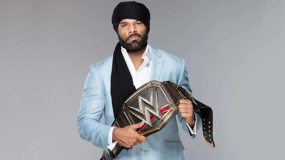 High Quality jinder mahal wwe champion Blank Meme Template