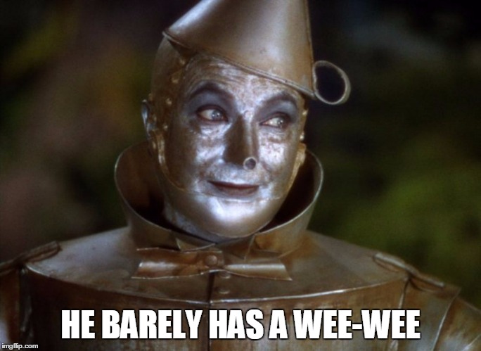 HE BARELY HAS A WEE-WEE | made w/ Imgflip meme maker