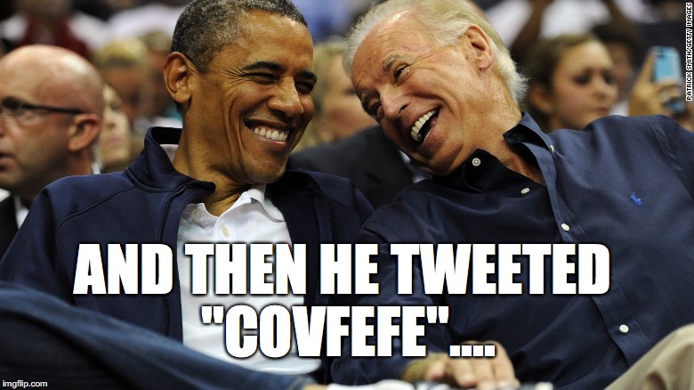 Dream Team | AND THEN HE TWEETED "COVFEFE".... | image tagged in dream team | made w/ Imgflip meme maker