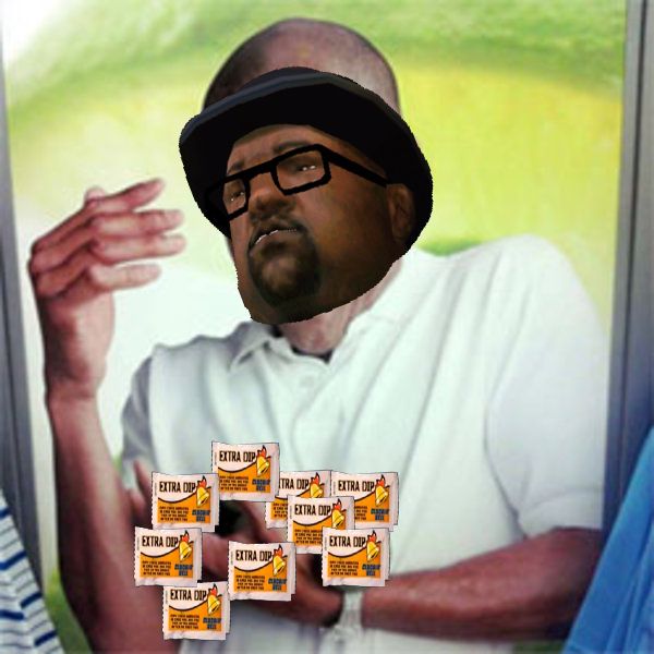 Big Smoke can't hold all of these extra dips Blank Meme Template