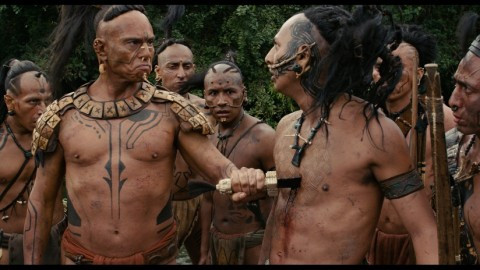 High Quality apocalypto chest stab savage bruh Blank Meme Template
