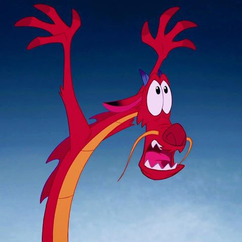 High Quality Mushu Popped Out Of The Snow Like Daisies Blank Meme Template