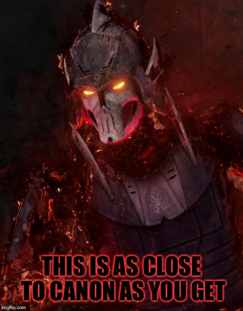 Darth Bane | THIS IS AS CLOSE TO CANON AS YOU GET | image tagged in darth bane,clone wars,star wars,sith,sith lord,the dark side | made w/ Imgflip meme maker