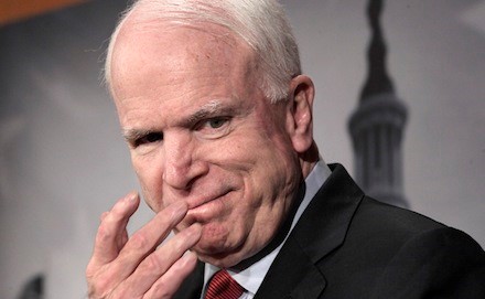 McCain smell my finger Blank Meme Template