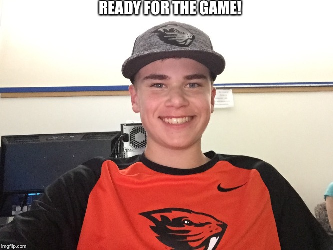 Mclebeaver | READY FOR THE GAME! | image tagged in mclebeaver | made w/ Imgflip meme maker