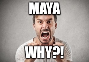 Autodesk Maya | MAYA; WHY?! | image tagged in funny,jokes | made w/ Imgflip meme maker