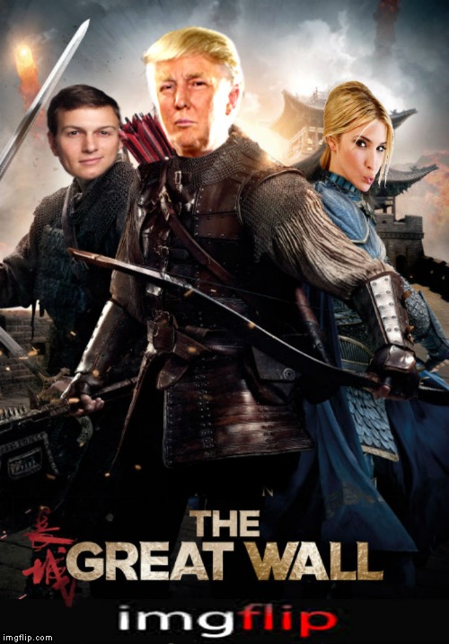 Been too long since I gave you guys a new movie poster ;) | image tagged in great wall of trump,great wall of china,movie poster,jying,memestrocity | made w/ Imgflip meme maker