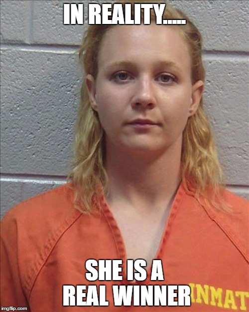 Reality Winner | IN REALITY..... SHE IS A REAL WINNER | image tagged in reality winner | made w/ Imgflip meme maker