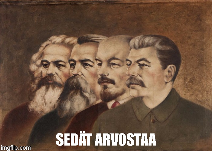 Sedät arvostaa | SEDÄT ARVOSTAA | image tagged in approval rating,old,delusion | made w/ Imgflip meme maker