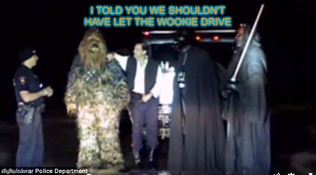 I TOLD YOU WE SHOULDN'T HAVE LET THE WOOKIE DRIVE | made w/ Imgflip meme maker