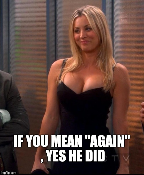 Hot Penny | IF YOU MEAN "AGAIN" , YES HE DID | image tagged in hot penny | made w/ Imgflip meme maker