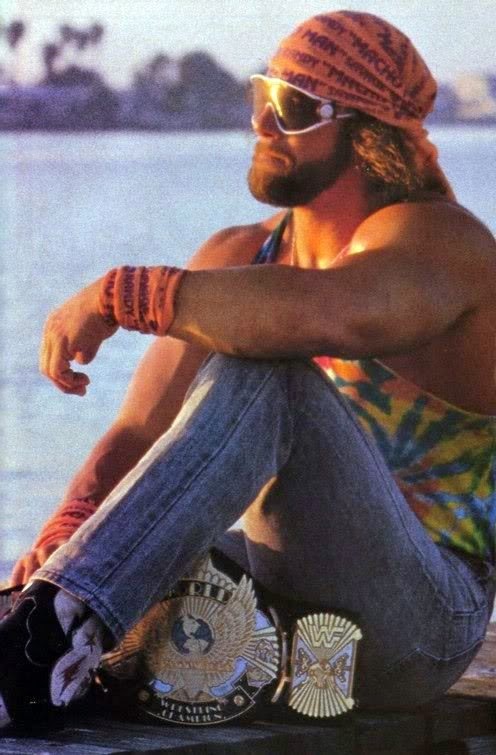 Randy Savage contemplation Blank Meme Template