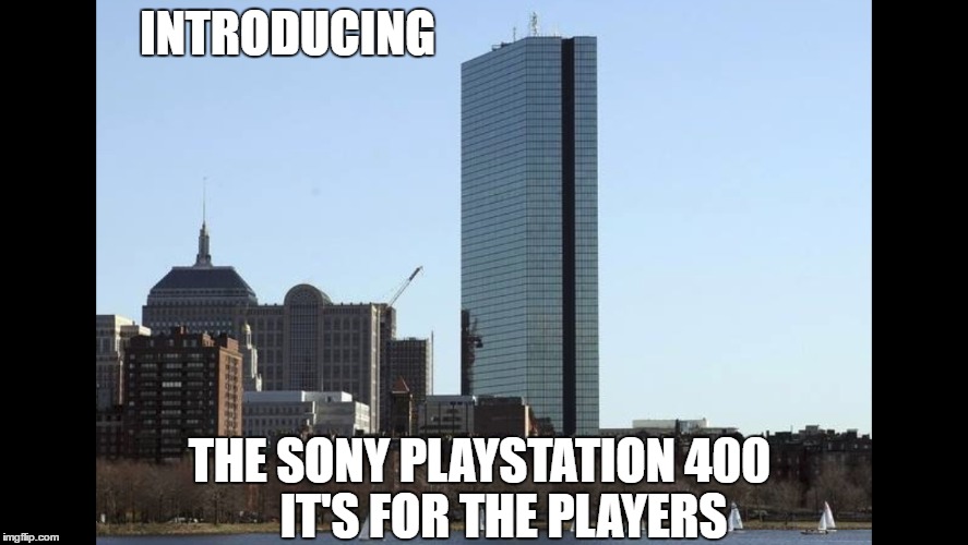 INTRODUCING; THE SONY PLAYSTATION 400    
IT'S FOR THE PLAYERS | image tagged in playstation | made w/ Imgflip meme maker
