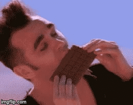 True joy  | image tagged in gifs,chocolate | made w/ Imgflip video-to-gif maker