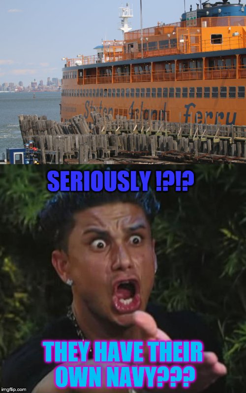 SERIOUSLY !?!? THEY HAVE THEIR OWN NAVY??? | image tagged in dj pauly d,wwf | made w/ Imgflip meme maker