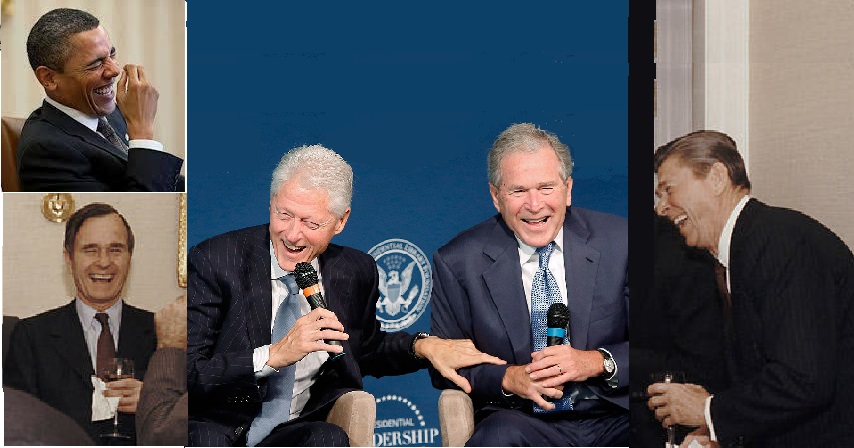 High Quality presidents laughing Blank Meme Template