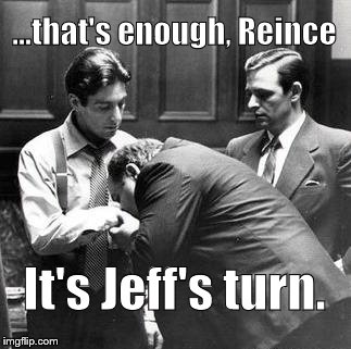 Cabinet Meeting | ...that's enough, Reince; It's Jeff's turn. | image tagged in trump,trump cabinet,the godfather,satire | made w/ Imgflip meme maker