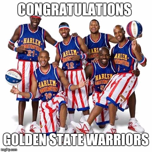 NBA Champs? | CONGRATULATIONS; GOLDEN STATE WARRIORS | image tagged in basketball,champions | made w/ Imgflip meme maker