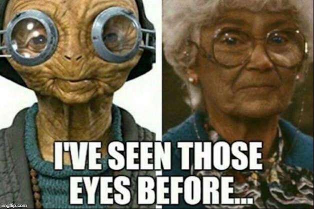 those eyes | image tagged in et,grandma,memes | made w/ Imgflip meme maker