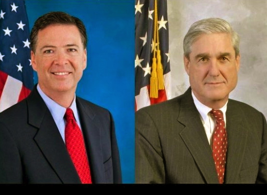 Comey and Mueller 2 peas in a pod Blank Meme Template