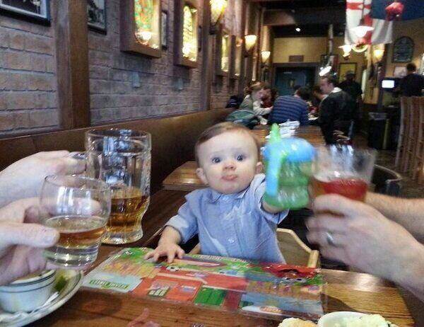 High Quality cheers, baby Blank Meme Template