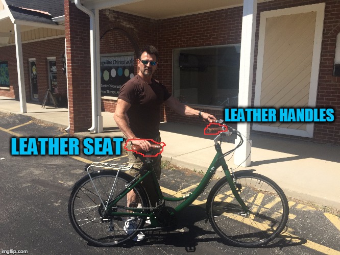 LEATHER HANDLES; LEATHER SEAT | made w/ Imgflip meme maker