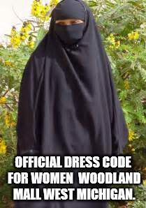 Woodland Mall Dress Code for Women | OFFICIAL DRESS CODE FOR WOMEN  WOODLAND MALL WEST MICHIGAN. | image tagged in michigan sucks | made w/ Imgflip meme maker
