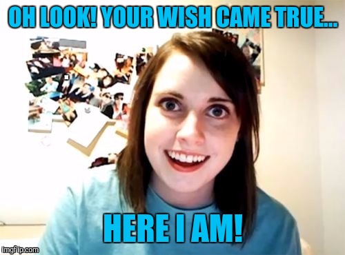 OH LOOK! YOUR WISH CAME TRUE... HERE I AM! | made w/ Imgflip meme maker