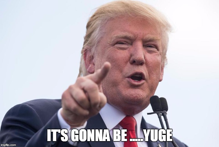 IT'S GONNA BE .....YUGE | image tagged in the donald | made w/ Imgflip meme maker