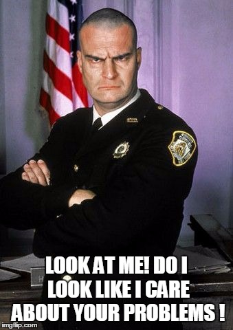 Night court | LOOK AT ME! DO I LOOK LIKE I CARE ABOUT YOUR PROBLEMS ! | image tagged in night court | made w/ Imgflip meme maker