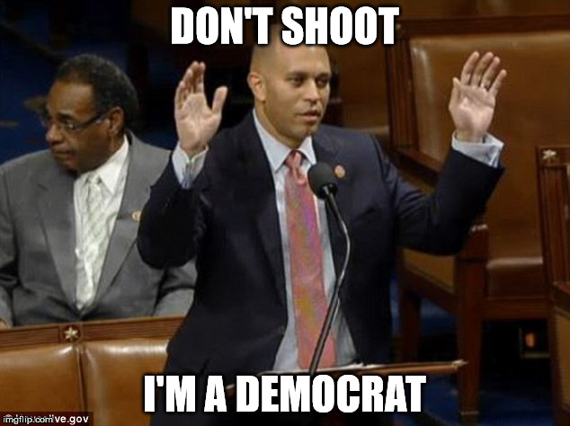 DON'T SHOOT; I'M A DEMOCRAT | image tagged in don't shoot | made w/ Imgflip meme maker