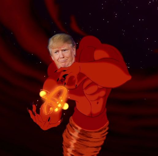Donald Trump Jafar Genie Blank Meme Template