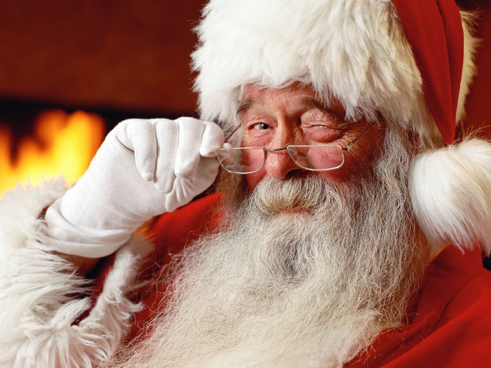 High Quality Santa wink Blank Meme Template