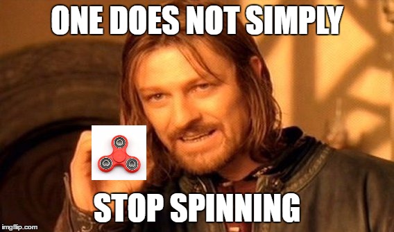 One Does Not Simply Meme | ONE DOES NOT SIMPLY; STOP SPINNING | image tagged in memes,one does not simply | made w/ Imgflip meme maker