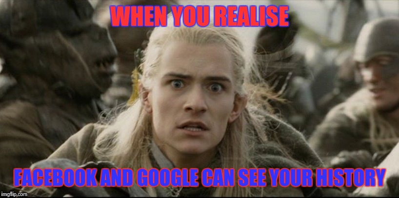 when you realise | WHEN YOU REALISE; FACEBOOK AND GOOGLE CAN SEE YOUR HISTORY | image tagged in when you realise | made w/ Imgflip meme maker