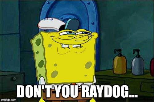 Don't You Squidward Meme | DON'T YOU RAYDOG... | image tagged in memes,dont you squidward | made w/ Imgflip meme maker